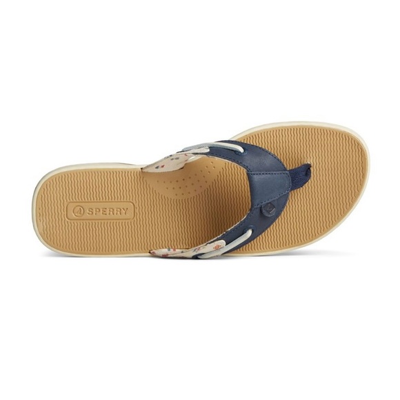 Sperry Blue and Tan Nautical Sandals - Picture 5 of 7